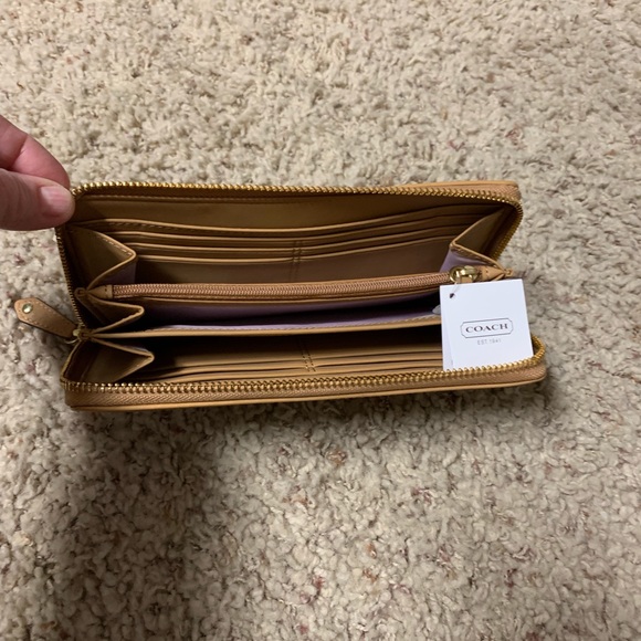 NWT Coach Wallet in Camel Color - Picture 3 of 3
